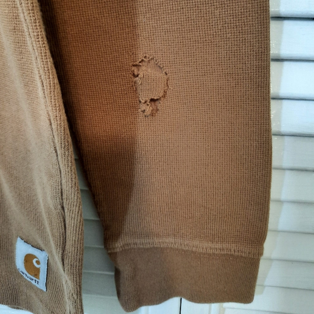 Carhartt LS cotton pullover shirt LG *M1 - Picture 3 of 4